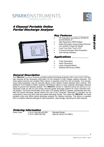 Partial Discharge Portable monitoring Sysytem