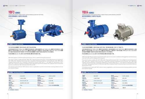 EXPLOSION PROOF THREE-PHASE ASYNCHRONOUS MOTOR FOR FANS  YBF3 SERIES