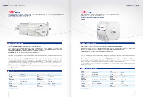 PERMANENT MAGNET SYNCHRONOUS MOTOR EXPLOSION PROOF VARIABLE FREQUENCY SPEED REGULATION THREE-PHASE TBVF SERIES