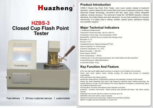 HuaZheng HZBS-3 CE Certification Automatic Insulating Oil Flash Point Tester