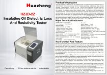 Huazheng HZJD-2Z Insulating Oil Dielectric Loss And Resistivity Tester
