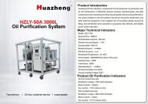 Huazheng HZLY-50A 3000L/h Oil Purifier Oil Filter for Insulating & Lubricating Oil Treatment