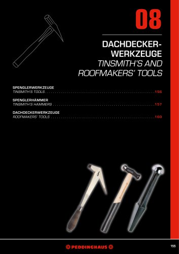 TINSMITH’S AND ROOFMAKERS’ TOOLS