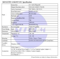 SEF121TPC-LXH-PCT-FI Spec