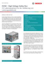 HVSB – High-Voltage Safety Box