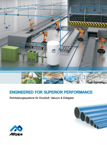 Rohrleistungssysteme für Druckluft, Vakuum & Edelgase