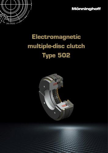 Electromagnetic multiple-disc clutch Type 502