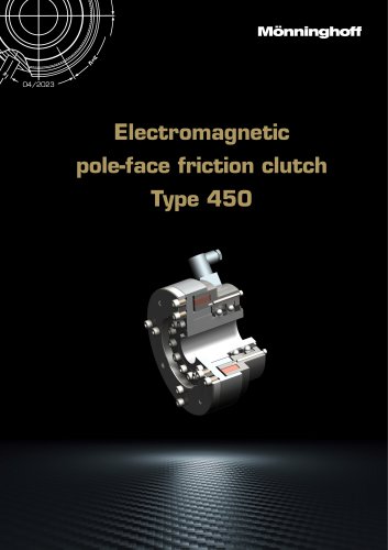 Electromagnetic pole-face friction clutch Type 450