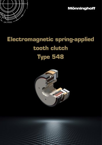 Electromagnetic spring-applied tooth clutch Type 548