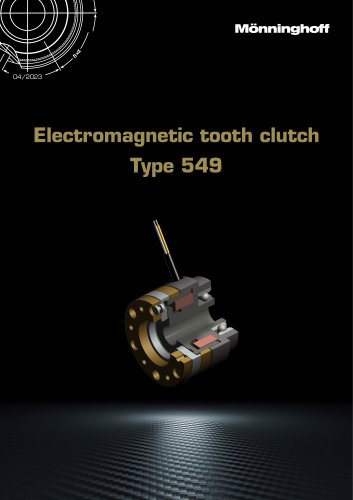 Electromagnetic tooth clutch Type 549