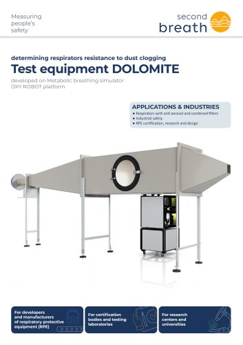 Resistance to dust clogging Test_equipment Dolomite