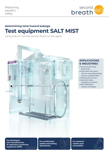 Total inward leakage Test equipment Salt Mist