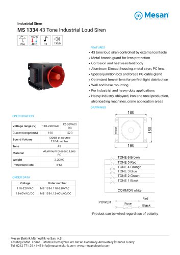 MS 1334 TECHNICAL DATASHEET