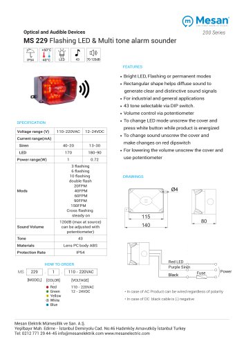 MS 229 TECHNICAL DATASHEET