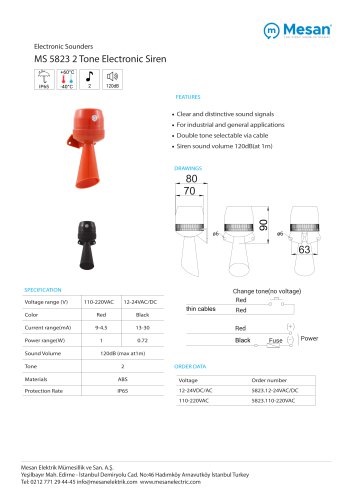 MS 5823 TECHNICAL DATASHEET