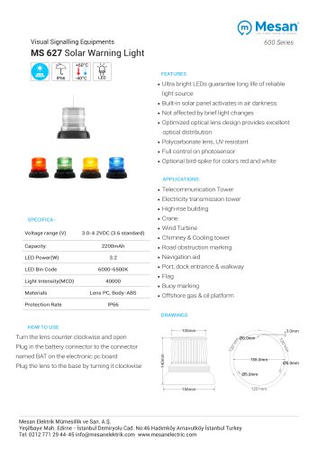 MS 627 TECHNICAL DATASHEET