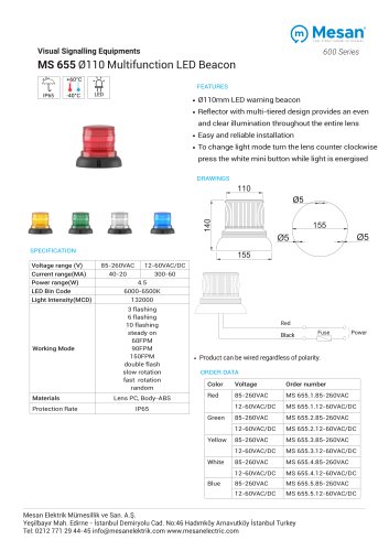 MS 655 TECHNICAL DATASHEET