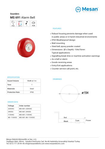 MS 691 TECHNICAL DATASHEET