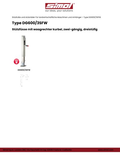 Type DG600/3SFW