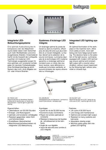 Integrated LED lighting systems