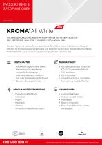 KROMA® All White Produktinfo & Spezifikationen