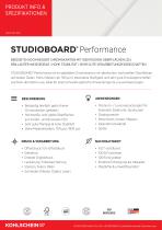 STUDIOBOARD® Performance Produktinfo & Spezifikationen