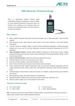 SW6 ultrasonic thickness gauge datasheet