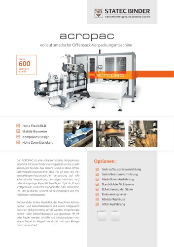 Datenblatt acropac