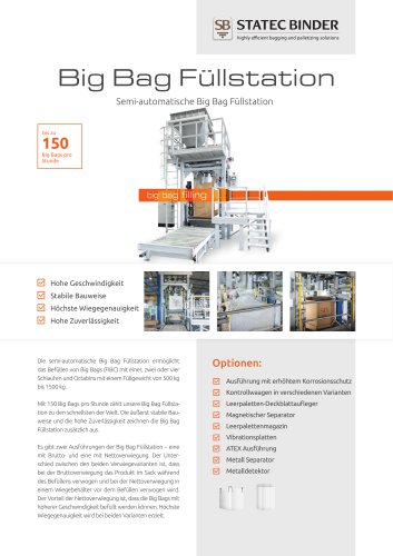 Datenblatt Big Bag Füllstation