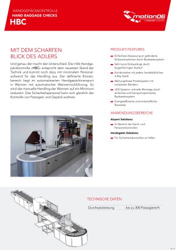 HAND BAGGAGE CHECKS HBC