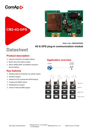 4G & GPS plug-in communication module