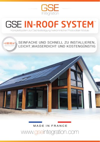 GSE IN-ROOF SYSTEMS