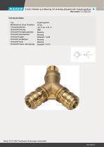 2-fach Verteiler aus Messing mit einseitig absperrender Kupplungsdose Nennweite 7,2 220131 - 1