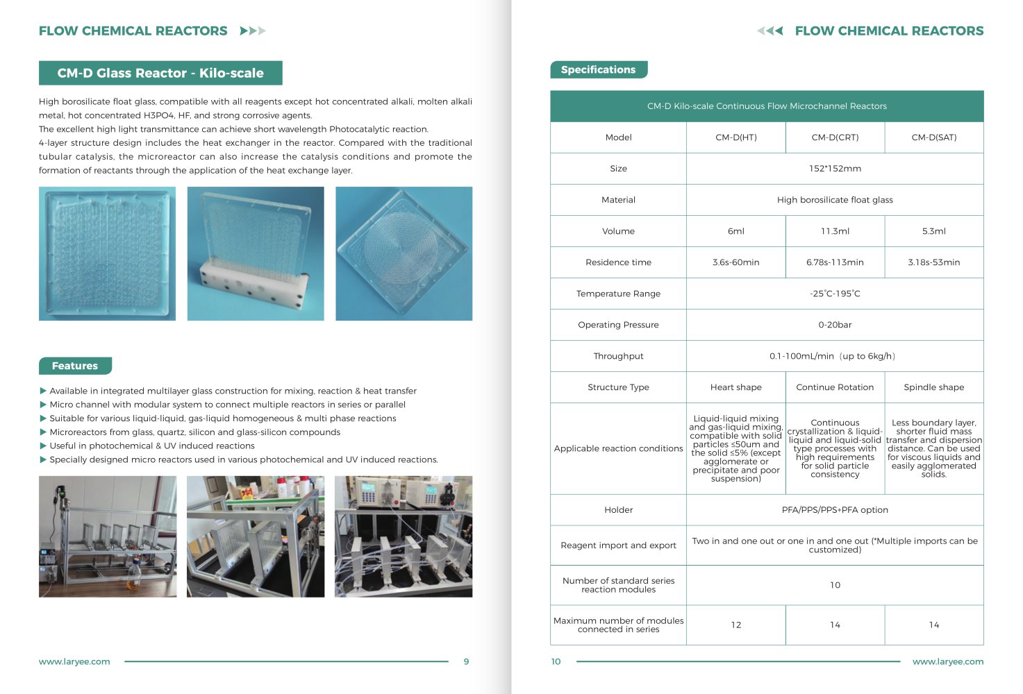 LARYEE continuous flow reator CM-D - Laryee technology co.,ltd