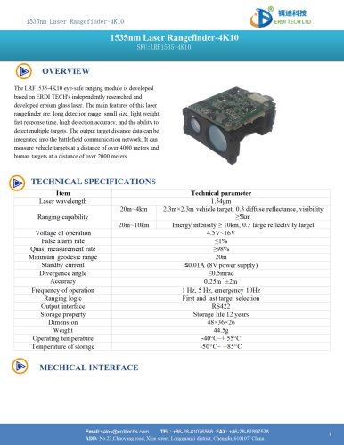 1535nm Laser Rangefinder -4K10