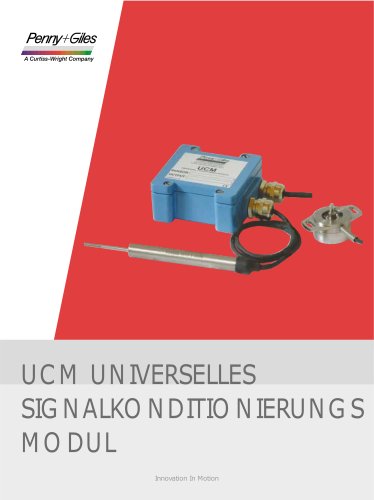 UCM UNIVERSELLES SIGNALKONDITIONIERUNGS MODUL