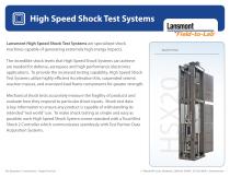 HSX20 Extreme high speed shock test system