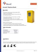 HZ-AH07 Full Size Acoustic Telephone Booth Datasheet - Yellow color