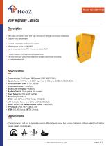 HZ-ECB01V-2B VoIP Highway Call Box Datasheet