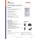 HZ-VP09A Analogue Emergency Audio Call Box Datasheet