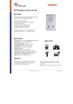 HZ-VP09V VoIP Emergency Audio Call Box Datasheet