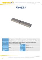 BALLAST 0°.K ART. 23000.K-1