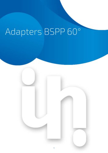 Adapters BSPP 60&deg;
