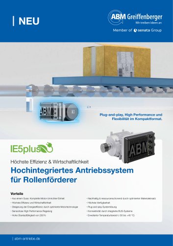 Hochintegriertes Antriebssystem für Rollenförderer