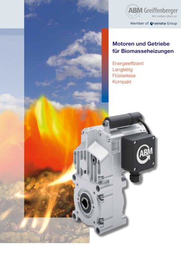 Motoren und Getriebe für Biomasseheizungen