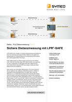 Sichere Distanzmessung mit LPR®-SAFE