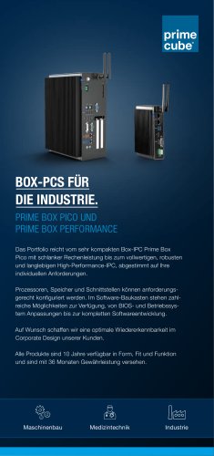 BOX-PCS FÜR DIE INDUSTRIE