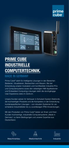 PRIME CUBE INDUSTRIELLE COMPUTERTECHNIK.