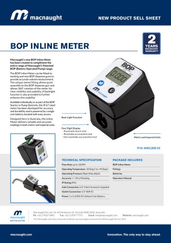 BOP INLINE METER