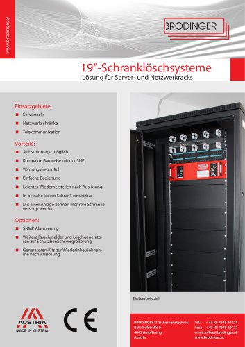 19“-Schranklöschsysteme